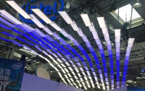 Hannovermesse alles mit impression beleuchtet, dazu die RGBW LED Platten, eine Aufgabe für Nine2One München